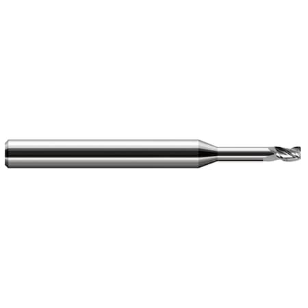 Harvey Tool Miniature End Mill - Ball - Long Reach, Stub Flute 0.0100" Cutter DIA x 0.0150" (1/64) Length of Cut 968220
